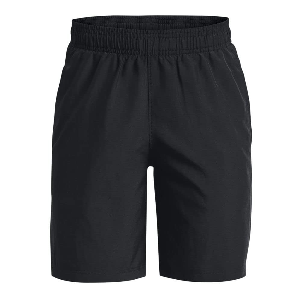 Under Armour Boys' Woven Graphic Shorts, Black (003)/Black, Youth X-Small