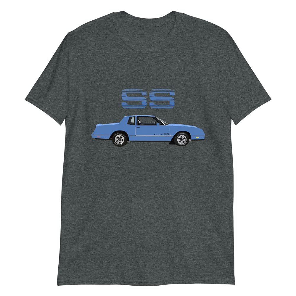 1984 Blue Monte Carlo SS Classic Car Short-Sleeve Unisex T-Shirt