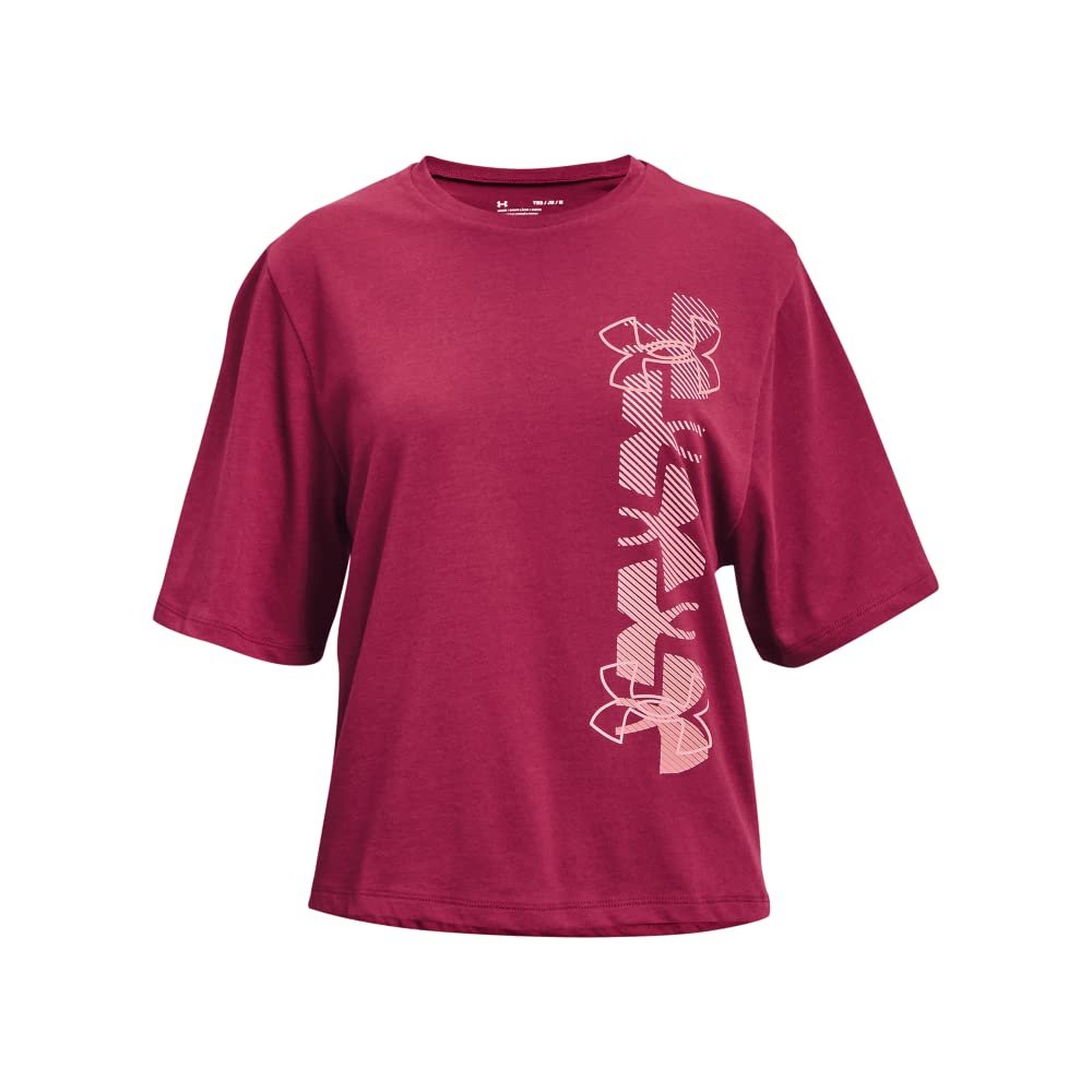 Under Armour Girls' Live Meet and Greet Short-Sleeve T-Shirt, Wildflower (636)/Electro Pink, Youth X-Small