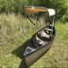 Cypress Rowe Outfitters Beige 3' by 6' Canoe/Kayak Sun Shade/Canopy view 3
