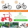 INNOLIFE Kids Bike Seat, Front Mounted Child Bike Seat with Guadrail Front Bike Seat for 8M - 6Y Children, Kids,Toddlers view 2