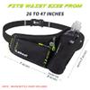 Labeol Waist Pack, Waterproof Hydration Belt with Water Bottle Holder, Adjustable Fanny Pack for Running, Hiking, Walking, Cycling, Black view 2