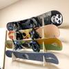 Factory Crafts Wooden Board Rack Display Shelf - Snowboard Skateboard Ski Longboard Changeable Size Wood Color view 1