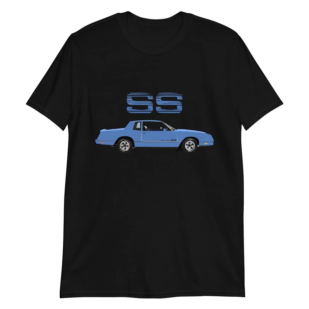 1984 Blue Monte Carlo SS Classic Car Short-Sleeve Unisex T-Shirt