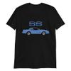 1984 Blue Monte Carlo SS Classic Car Short-Sleeve Unisex T-Shirt view 1