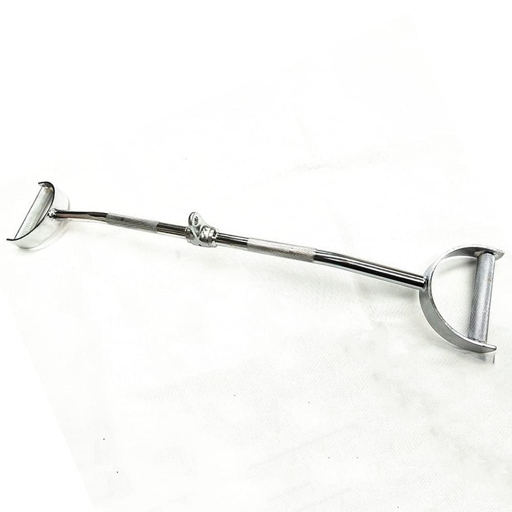 LKP LAT Pulldown Attachment Gym Cable Machine Attachment D Handle Pull Down Bar for Fitness Strength Training Tricep Bar for Equipment