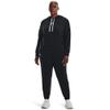 Under Armour Womens Rival Terry Joggers, Black (001)/White, 3X view 4