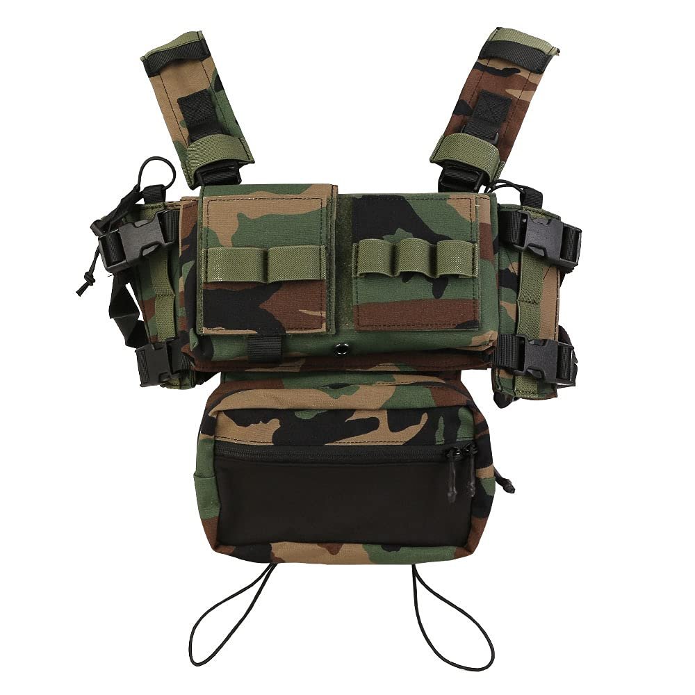 EMERSONGEAR tac Micro Fight Chissis MK3 Modular Molle Chest Rigs Airsoft Vest Rig