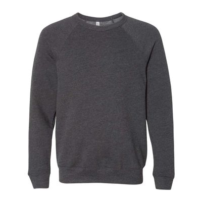 Bella Canvas Unisex Adult Fleece Raglan Sweatshirt (S) (Dark Grey Heather)