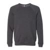 Bella Canvas Unisex Adult Fleece Raglan Sweatshirt (S) (Dark Grey Heather) view 1