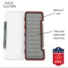 Wild Water Fly Fishing Nymph Assortment, 72 Flies with Large Thin Fly Box for Trout, Panfish, Crappie, Sunfish view 4