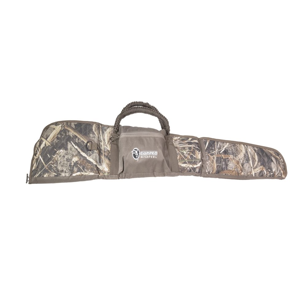 Cupped Waterfowl Floating Gun Case, Heavy Duty Soft Camo Floating Shotgun Case, Realtree MAX-7 Camo