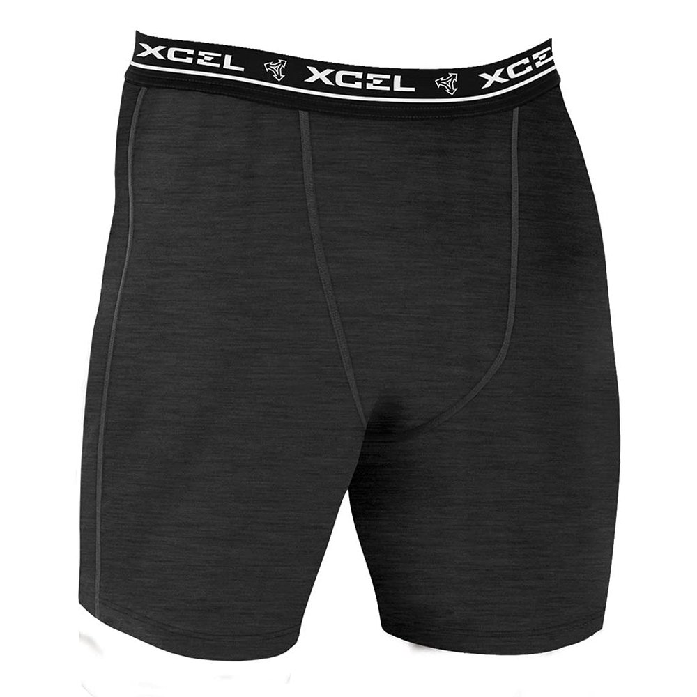 XCEL Mens Heathered Ventx Undershort - Black | Xx-Large