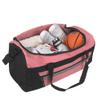 40 Liter, 22 Inch Reflective Duffle Bag with Shoulder Strap for Men, Women, Travel (Pink) view 3