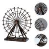 VOSAREA Retro Home Ferris Wheel Decorations Gold Ferris Wheel Model for Desktop view 3
