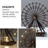 VOSAREA Retro Home Ferris Wheel Decorations Gold Ferris Wheel Model for Desktop view 4