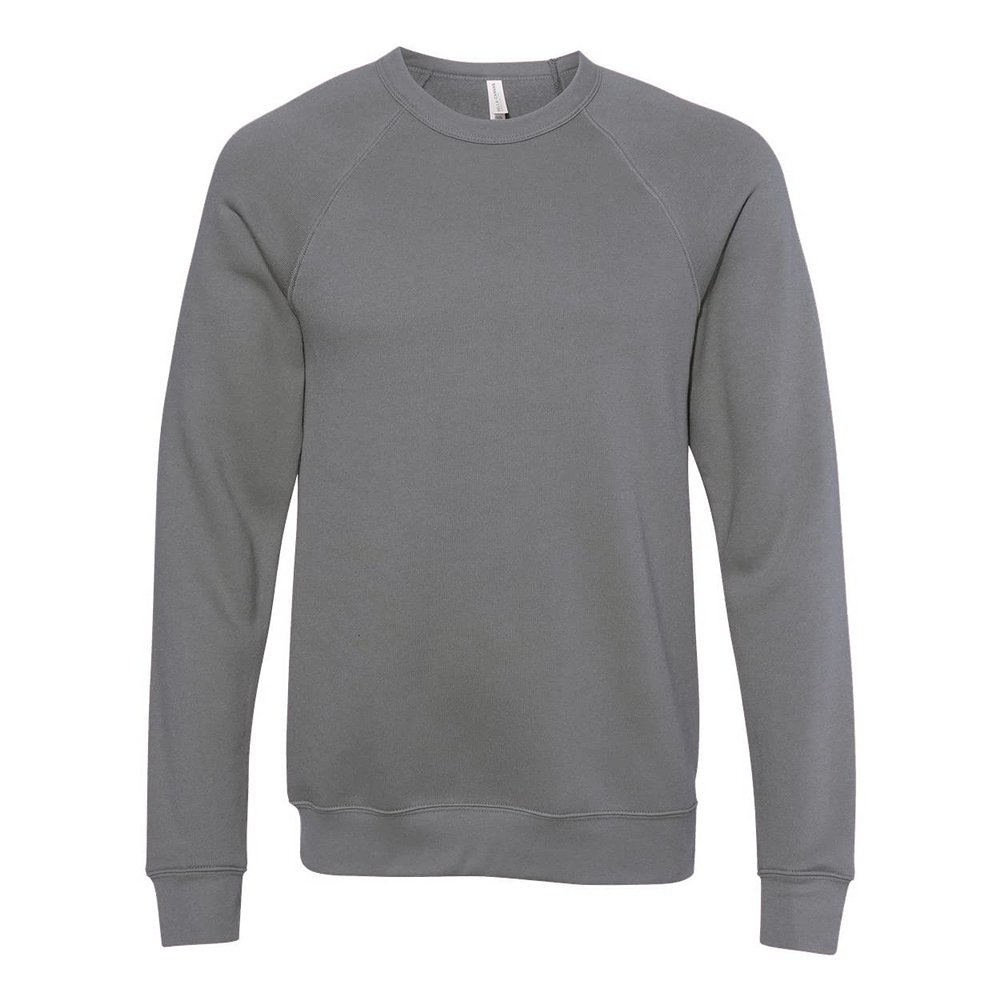 Bella Canvas Unisex Adult Fleece Raglan Sweatshirt (XS) (Carbon Grey Heather)