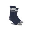 Crank Brothers Icon Trail MTB Socks Navy Blue/White S/M view 1
