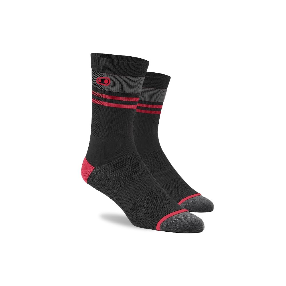 Crankbrothers Icon Trail MTB Socks Black/Red/Grey S/M