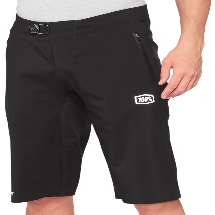 100% Hydromatic Men's Off-Road BMX Cycling Short - Black / 34