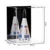 Better Display Cases Small Model Rocket Acrylic Table Top Display Case with Mirror (D07/A087-MB) view 2