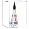 Better Display Cases Small Model Rocket Acrylic Display Case with Clear Back Wall Mount (Vertical or Horizontal) - (D07/A087-CB-WM) view 1