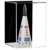 Better Display Cases Small Model Rocket Acrylic Display Case with Black Back Wall Mount (Vertical or Horizontal) - (D07/A087-BB-WM) view 1
