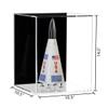 Better Display Cases Small Model Rocket Acrylic Display Case with Black Back Wall Mount (Vertical or Horizontal) - (D07/A087-BB-WM) view 2