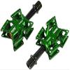 KCNC Knife Titanium Spindle Road Platform Pedals, Green, KPED01-TI-GR, SK2174-T view 2