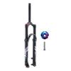 LvTu Suspension Forks 26 27.5 Inches, Alloy Double Air Chamber System Effective Shock Travel: 120mm (Color : Black, Size : 27.5 inches) view 1