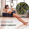 YOELVN Wooden Gymnastic Rings with Adjustable Number Suspension Trainer Straps 15ft Olympic Rings 32mm/28mm Heavy Duty 1543lbs/992lbs for Pull Up Bar Workout Rings Gym Indoor Outdoor Use view 2
