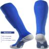 APTESOL Youth Soccer Socks Knee High Team Sport Cushion Sock Women Men Long Tube Cotton Athletic Compression Socks (5-Pair Blue-A,X-Small) view 3