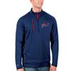 Antigua Men's Royal/Red Buffalo Bills Generation Quarter-Zip Pullover Jacket view 1