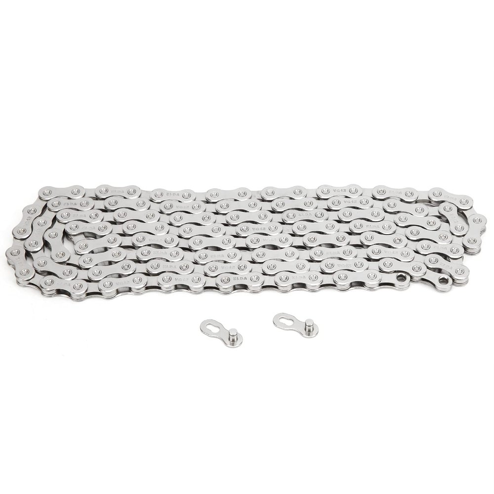 Alomejor 12 Speed Chain, 126 Links Mountain Chain 1/2in x11/128 Chain Replacement