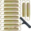 talyrui Trampoline Spring 5.5 inches, Pack of 10 Colorful Gold Springs, Replacement Springs, with T-Hooks view 1