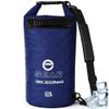 Enthusiast Gear Roll Top Insulated Backpack Cooler Dry Bag  Leak Proof, Collapsible, Waterproof Cooler with Padded Shoulder Strap - Perfect for Kayaking Fishing Beach Hiking -15L (Dark Blue) view 1