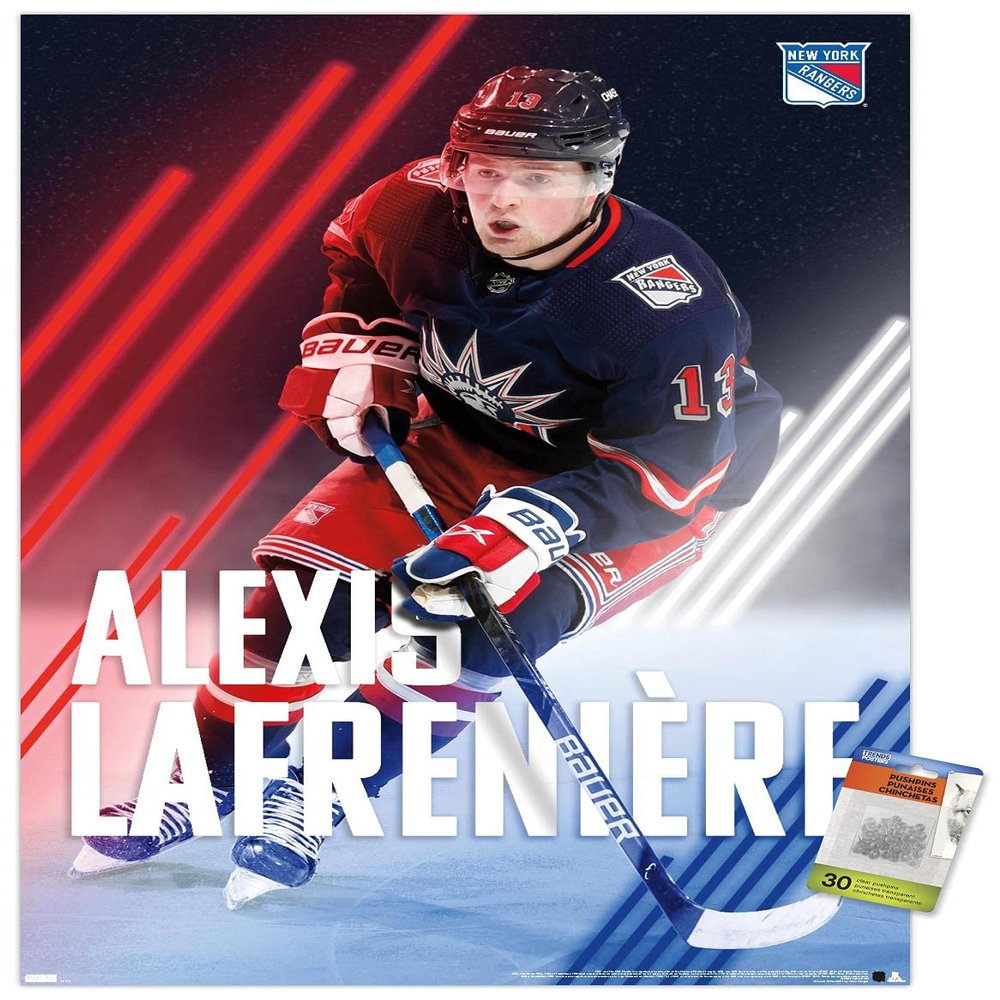 Trends International NHL New York Rangers - Alexis Lafrenire 20 Wall Poster with Push Pins