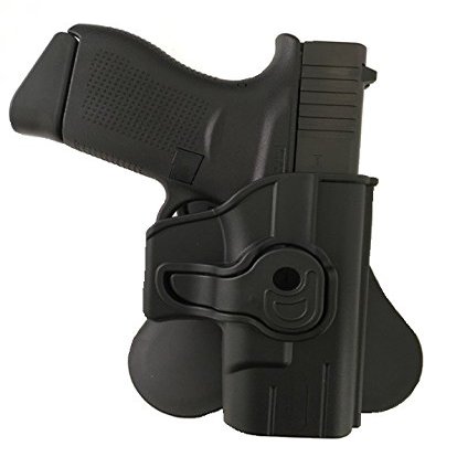 Fits Glock 43 Quick Release Polymer Plastic Holster Paddle Adjustable