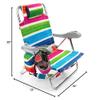 Homevative Kids Folding Backpack Beach Chair with 4 Positions, Carry Handle, Storage Pouch, Cup Holder and Phone Holder, Lightweight Design view 3