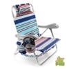 Homevative Kids Folding Backpack Beach Chair with 4 Positions, Carry Handle, Storage Pouch, Cup Holder and Phone Holder, Lightweight view 1