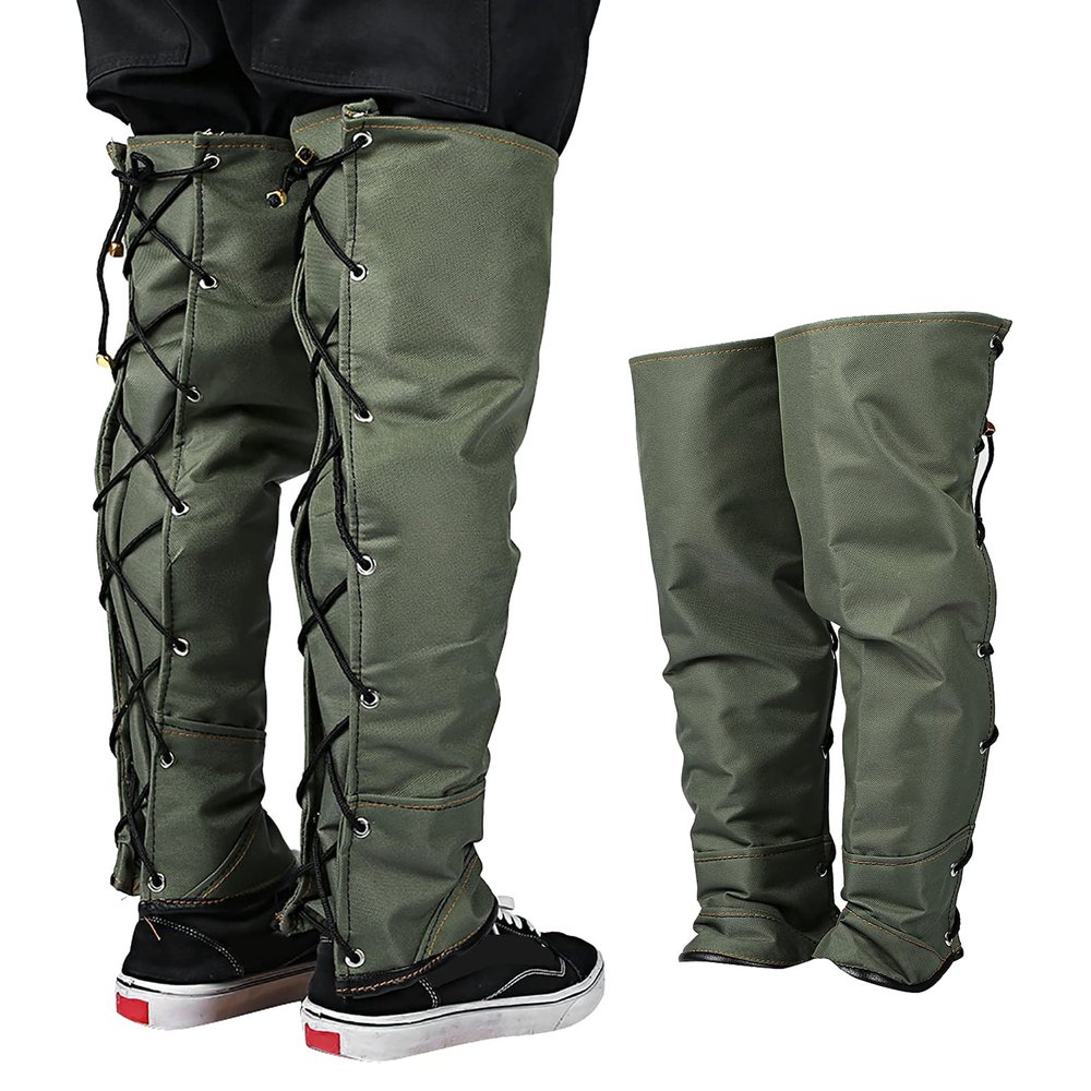Outdoor Leg Gaiters, Bite Snake Guard Leg Protection Sailcloth Gaiter Leg Cover for Hiking Camping Hunting Outdoor