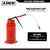 ARES 55008  6oz Red Pistol Grip Oiler Can - Includes Steel Braided Flex Hose  High Pressure Pump view 2