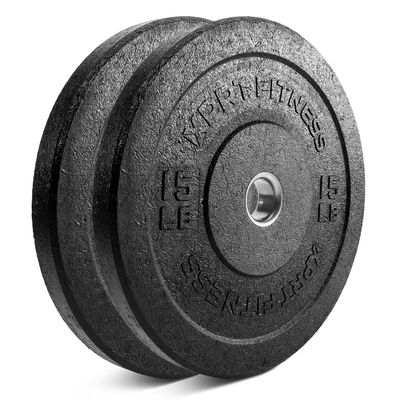 XPRT Fitness Olympic Crumb Bumper Plates 10/15/25/35/45 lb (15lb Pair)