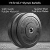 XPRT Fitness Olympic Crumb Bumper Plates 10/15/25/35/45 lb (10lb Pair) view 4