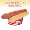 ArtCreativity Funny Hot Dog Hat, Fun Fast Food Hotdog Hat for Adults, Soft Plush Costume Accessory, Pizza Party Supplies Decorations, One Size Fits Most for Halloween view 2