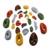 Atomik Rock Climbing Holds Set of 25 Screw-Ons Kids Holds Style 1 in Assorted Earth Tones view 2