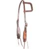 Martin Saddlery Floral Tooled Dyed Edged Single Ear Headstall N/A N/A view 1