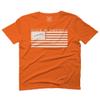 0010. Patriotic American Proud Made in USA United States America Flag Military Patriotic Style for Men T Shirt (Orange 2X-Large) view 1