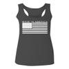 0010. Patriotic American Proud Made in USA United States America Flag Military Patriotic Style Women's Tank Top Racerback (Red, X Small) view 1