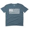 0010. Patriotic American Proud Made in USA United States America Flag Military Patriotic Style for Men T Shirt (Indigo 2X-Large) view 1